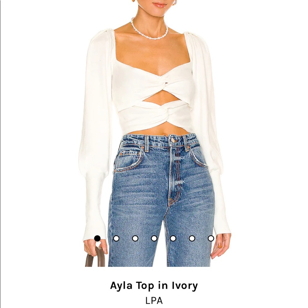 LPA Ayla top in Ivory